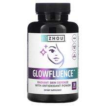 Zhou Nutrition, Glowfluence, Шкіра нігті волосся, 30 капсул