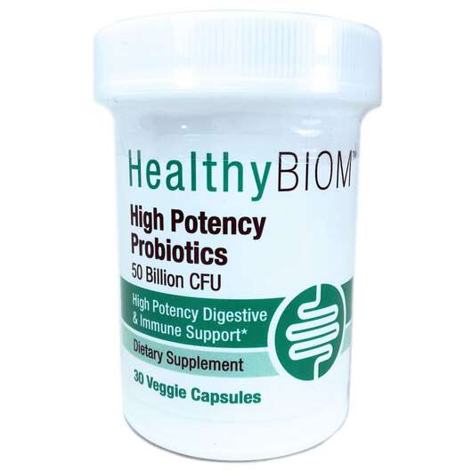 High Potency Probiotics, Пробіотики 50 мільярдів КУО, 30 капсул