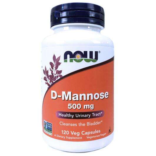D-Mannose 500 mg, D-Манноза 500 мг, 120 капсул