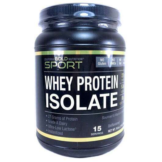 Whey Protein Isolate, Ізолят сироваткового протеїну, 454 г