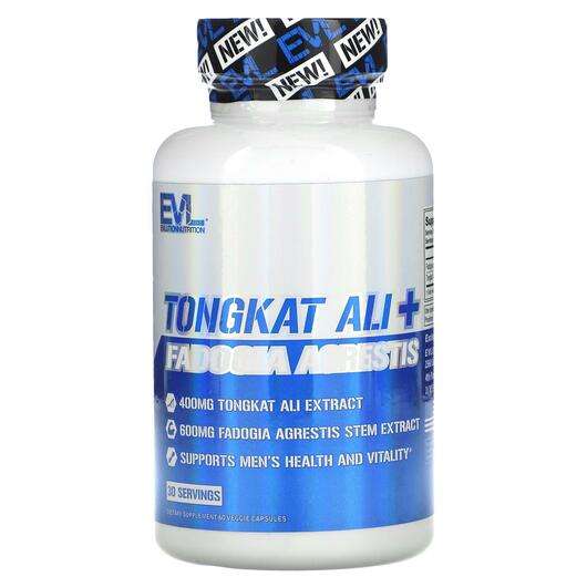 Основное фото товара EVLution Nutrition, Тонгкат Али, Tongkat Ali+ 200 mg, 60 капсул