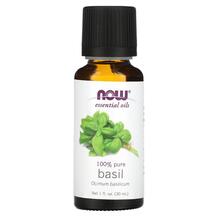 Ефірна олія 100% Pure Essential Oil Basil NOW Foods