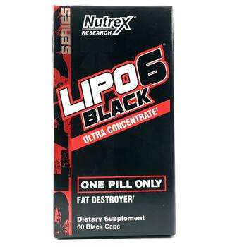 Купить Lipo-6 Black Ультраконцентрат 60 черных капсул