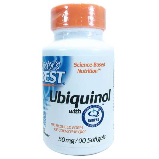 Ubiquinol with Kaneka 50 mg, Убіхінол Канека 50 мг, 90 капсул