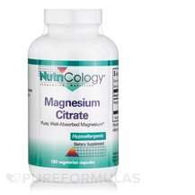 Nutricology, Магний, Magnesium Citrate, 180 капсул