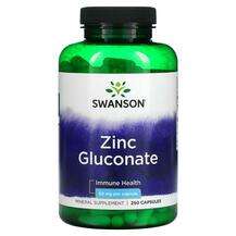 Swanson, Цинк Глюконат, Zinc Gluconate 50 mg, 250 капсул