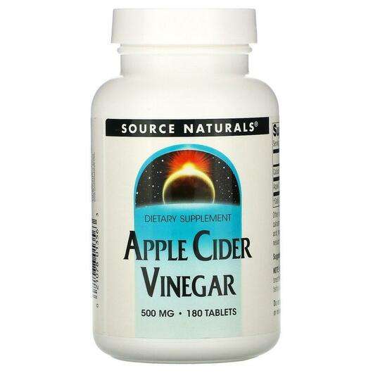 Apple Cider Vinegar 500 mg 180, Яблучний оцет 500 мг, 180 таблеток