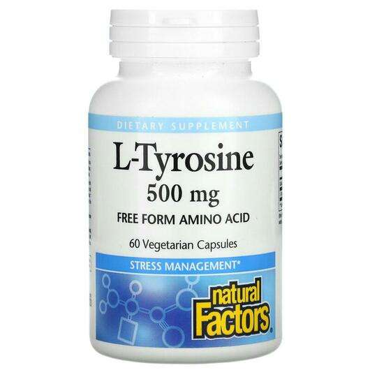 L-Tyrosine 500 mg, L-Тирозин 500 мг, 60 капсул