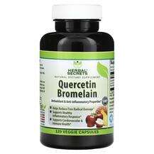 Herbal Secrets, Quercetin Bromelain, Кверцетин, 120 капсул