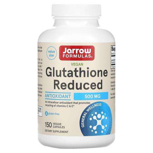 Основное фото товара Jarrow Formulas, Глутатион 500 мг, Glutathione Reduced, 150 ка...