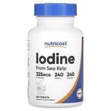 Nutricost, Iodine 325 mcg, 240 Tablets