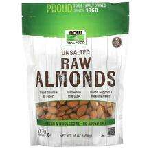 Now, Raw Almonds Unsalted, 454 g