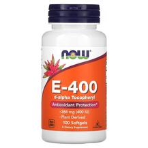 Вітамін E Токофероли E-400 268 mg 400 IU NOW Foods