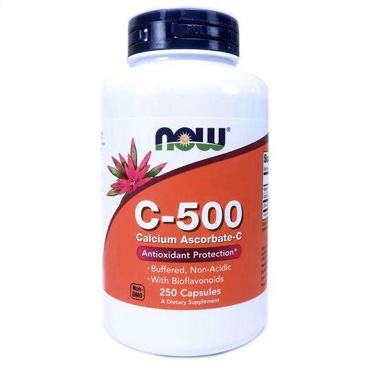 C 500, Вітамін С 500 мг Кальцію Аскорбат, 250 капсул