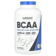 BCAA 1000 mg БЦАА Nutricost 500 капсул