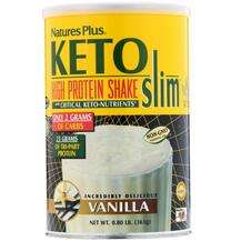 Natures Plus, Keto Slim High Protein Shake Vanilla, Протеїн, 3...