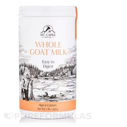 Основное фото товара Mt. Capra, Козье молоко, Whole Goat Milk Powder CapraMilk, 453 г