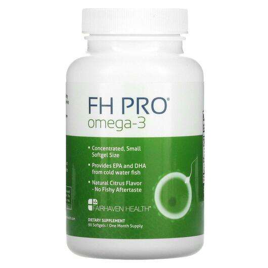 Основне фото товара Fairhaven Health, FH Pro Omega-3, Омега 3, 90 капсул