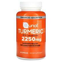 Qunol, Turmeric 750 mg, Куркума, 90 капсул