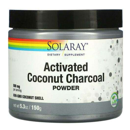 Activated Coconut Charcoal Powder 500 mg, Активоване вугілля 500 мг, 150 г
