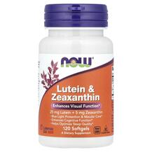 Лютеїн Lutein & Zeaxanthin NOW 120 капсул
