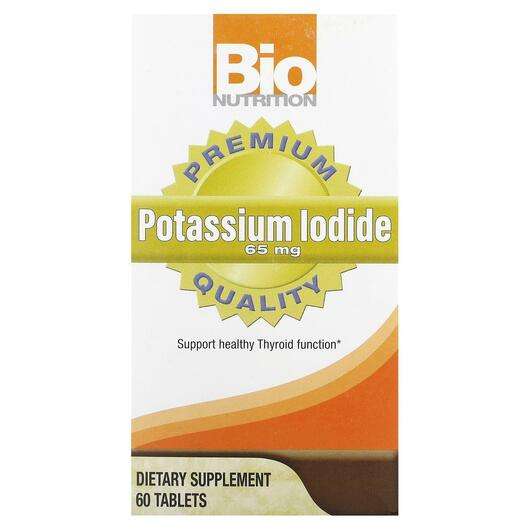 Основное фото товара Bio Nutrition, Калий, Potassium Iodide 65 mg, 60 таблеток