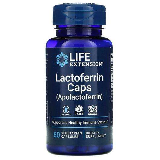 Основне фото товара Life Extension, Lactoferrin Caps, Лактоферин, 60 капсул