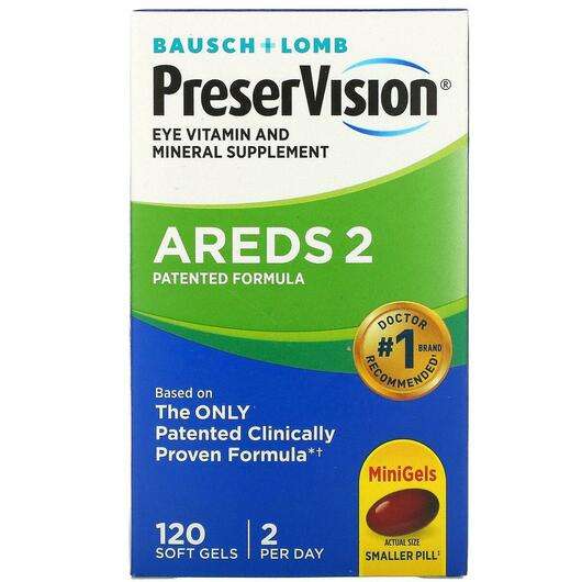 Основне фото товара Bausch & Lomb, PreserVision AREDS, Підтримка здоров'я зору...