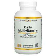 California Gold Nutrition, Daily Multivitamins, 180 Veggie Cap...