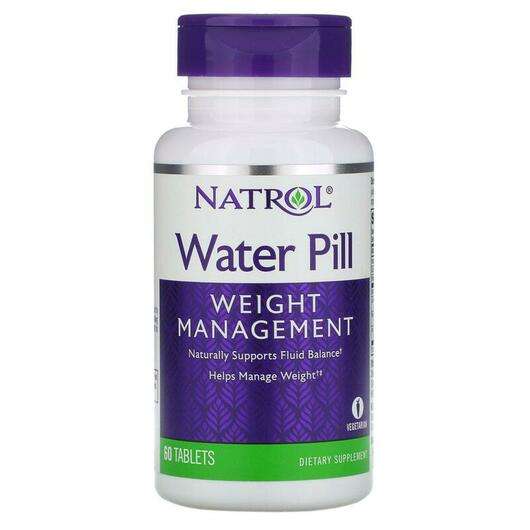 Основне фото товара Natrol, Water Pill 60, Діуретики, 60 таблеток