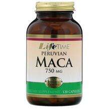 LifeTime, Peruvian Maca 750 mg, Перуанська Мака 750 мг, 120 ка...