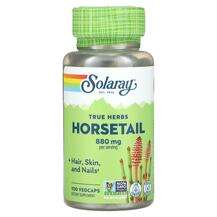 Solaray, Хвощ полевой, True Herbs Horsetail 880 mg, 100 капсул