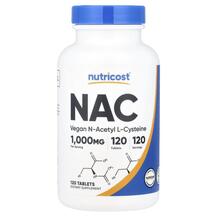 NAC 1000 mg N-ацетилцистеин Nutricost 120 таблеток