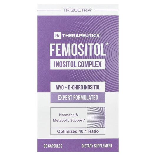 Основне фото товара Femositol Inositol Complex, Вітамін B8 Інозитол, 90 капсул