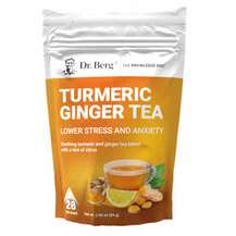 Dr. Berg, Turmeric Ginger Tea, Чай, 84 г