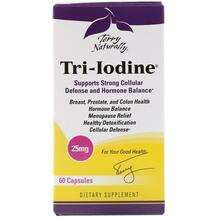 Terry Naturally, Tri-Iodine 25 mg, Йод 25 мг, 60 капсул