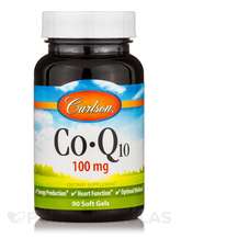 CoQ10 100 mg Убихинол Carlson 90 капсул