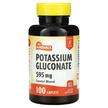 Фото товара Sundance Vitamins, Калий, Potassium Gluconate 595 mg, 100 капсул