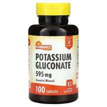 Sundance Vitamins, Potassium Gluconate 595 mg, Калій, 100 капсул