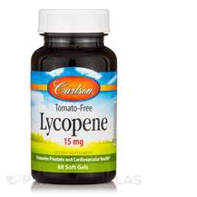 Carlson, Lycopene 15 mg Tomato-Free, Лікопен, 60 капсул