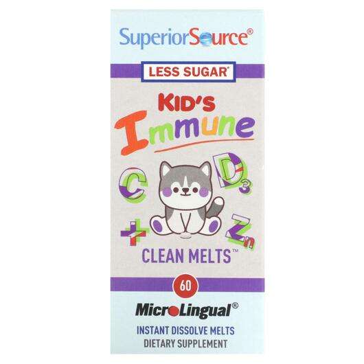 Основне фото товара Superior Source, Kid's Immune Clean Melts, Підтримка імунітету...