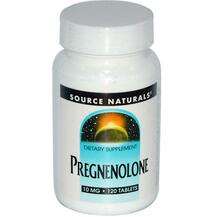Source Naturals, Прегненолон 10 мг, Pregnenolone 10 mg, 120 та...