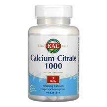 KAL, Calcium Citrate, Цитрат Кальцію, 90 таблеток