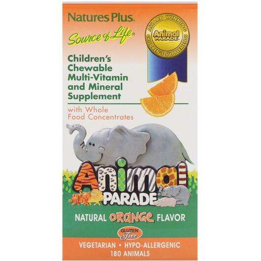 Основное фото товара Мультивитамины для детей, Source of Life Animal Parade Childre...