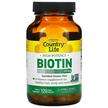 Фото товару Country Life, Biotin High Potency 10 mg, Вітамін B7 Біотин, 12...