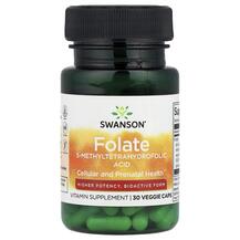 Метилфолат Folate 1360 mcg DFE Swanson 30 капсул