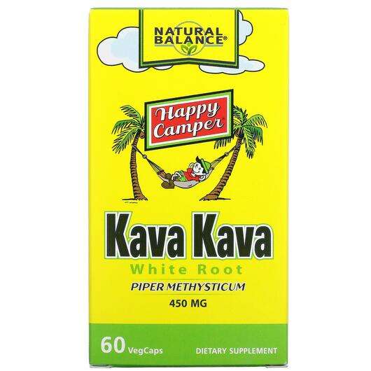 Happy Camper Kava Kava White Root 450 mg, Кава Кава, 60 капсул