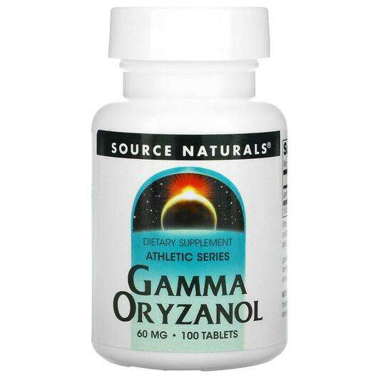 Основне фото товара Source Naturals, Gamma Oryzanol 60 mg, Гамма орізанол 60 мг, 1...