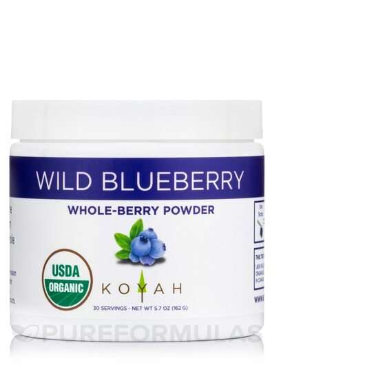 Основное фото товара Koyah, Голубика, Organic Freeze-Dried Wild Blueberry Powder, 1...