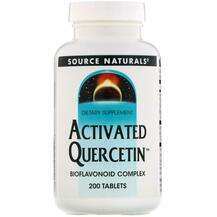 Source Naturals, Кверцетин, Activated Quercetin, 200 таблеток